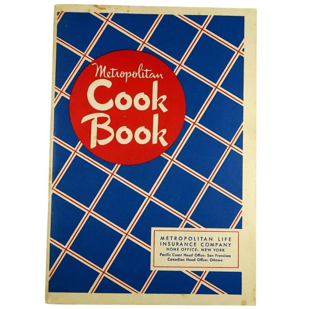 Metropolitan Life Cook Book 1948 Mid-Century Recipes Insurance Promo 56 Pages